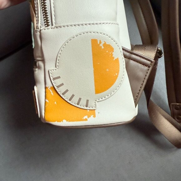 Star Wars Loungefly Baby Yoda Mini Backpack With Faux Leather & Appliqué Design - Picture 4 of 6